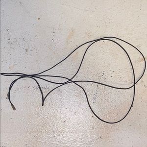 Pandora jewelry black cord with sterling silver.